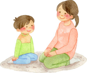 幼児と母親　会話